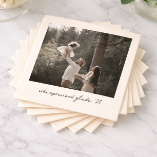 Polaroid-Foto-Servietten Individuelle Vintage-Re Serviette