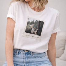 Polaroid-Foto-T-Shirt | Benutzerdefinierte Vintage