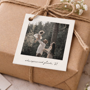 Polaroid-Fotogeschenkanhänger Individuelle Vinta Geschenkanhänger
