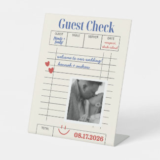 POLAROID Guest Check  Sockelschild
