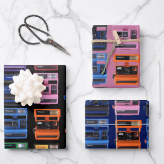 Polaroid OneShot 90er Jahre Kamera Geschenkpapier Set