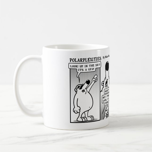 Polarplexities Cartoon-Streifen Kaffeetasse (Links)