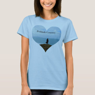 Poldark Country Foto Heart Cornwall England T-Shirt