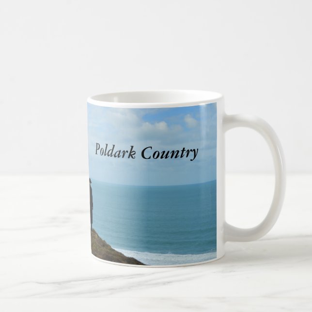 Poldark Land-Foto Cornwall England Tasse (Rechts)