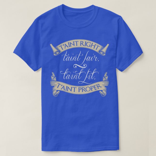Poldark Qoute Tint Right Tint Fint Fit Tint P T-Shirt (Design vorne)