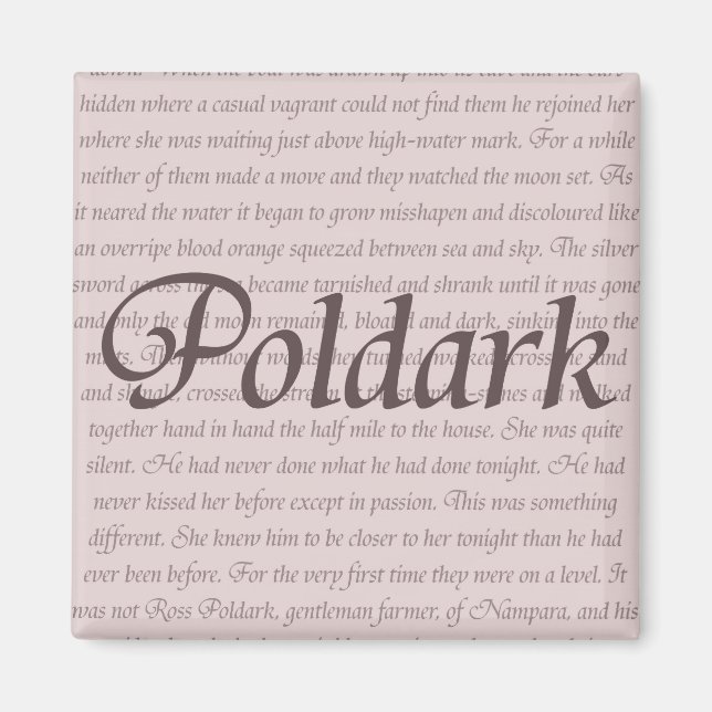 Poldark Zitat Magnet (Vorne)