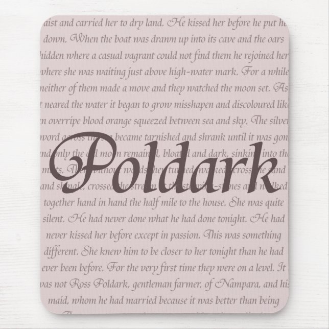 Poldark Zitat Mousepad (Vorne)