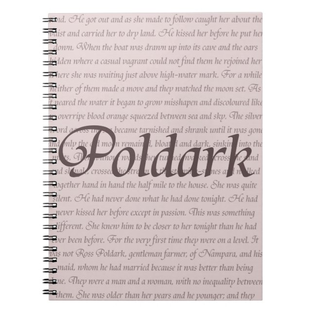 Poldark Zitat Notizblock (Vorderseite)