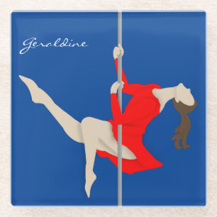 Pole Fitness Glasuntersetzer