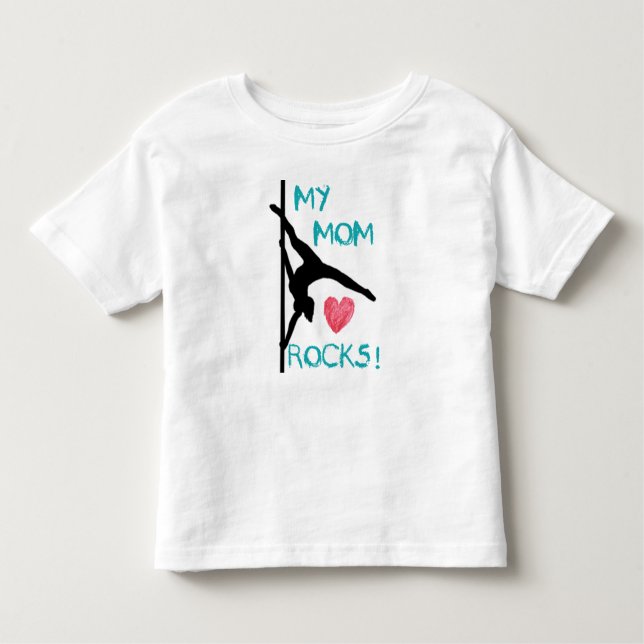 Pole-Fitness-Mama-Felsen! Kleinkind-T-Shirt Kleinkind T-shirt (Vorderseite)