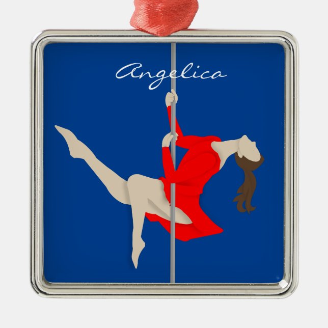 Pole Fitness Ornament Aus Metall (Vorne)