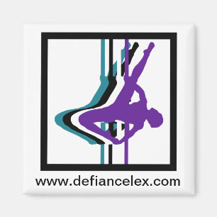 Pole-Fitness-Silhouette-Magnet Magnet
