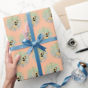 Pole Sport Mandala-Blume Grün Blau Pfirsich Geschenkpapier