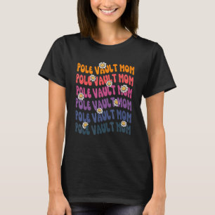 Pole Vault Athleten Vintage Pole Vault Mama Blume T-Shirt