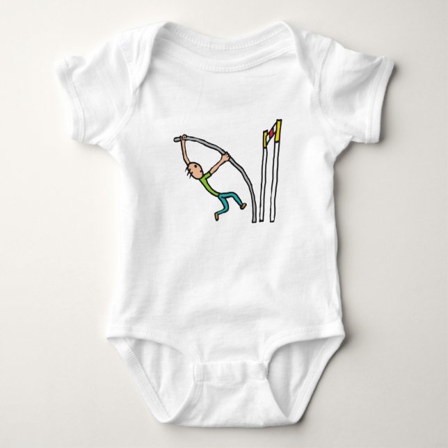 Pole Vault Baby Strampler (Vorderseite)