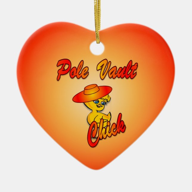 Pole Vault Chick #5 Keramikornament (Vorne)