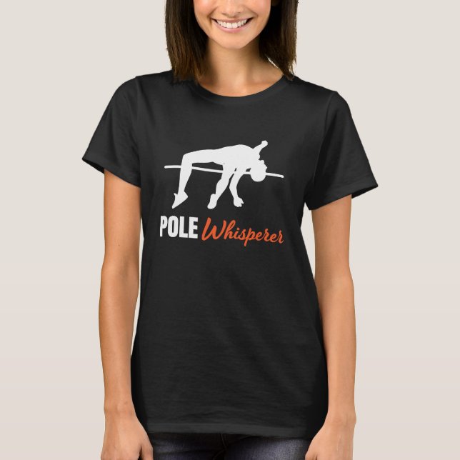 Pole Vault For Athletics Bar High Jumper Track And T-Shirt (Vorderseite)