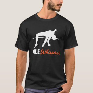 Pole Vault für Athletics Bar High Jumper Track und T-Shirt