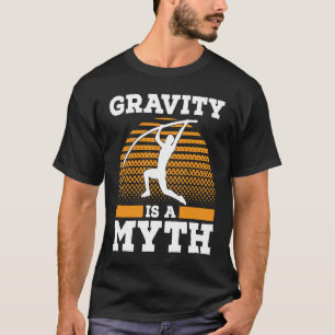 Pole Vault für Athletics Bar High Jumper Track und T-Shirt