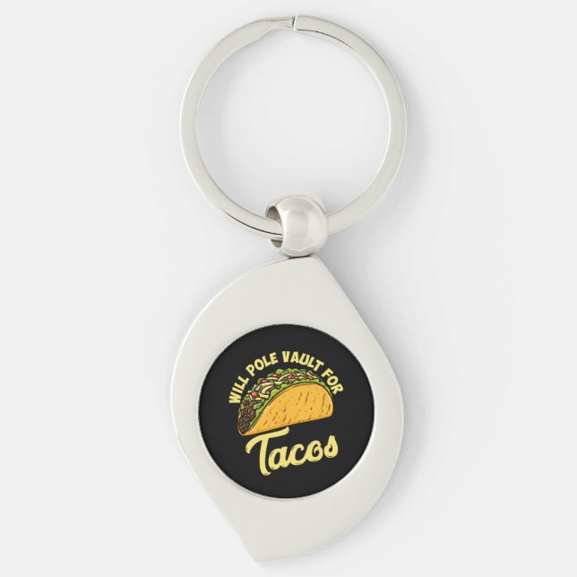 Pole Vault für Tacos Schlüsselanhänger (Vorderseite)