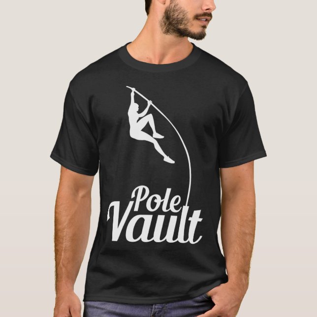 Pole Vault High Jump Bar Jump Athlet Bar Jumper T-Shirt (Vorderseite)