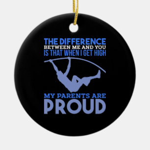 Pole Vault - Meine Eltern sind stolz darauf Keramik Ornament