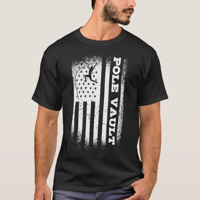 Pole Vault Pole Vaulter Sprungbrett Pole Vaul T-Shirt (Vorderseite)
