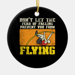 Pole Vault Pole Vaulting Keramik Ornament