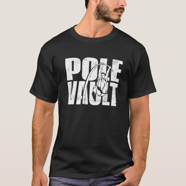 Pole Vault Power Game Pole Vault Player T-Shirt (Vorderseite)