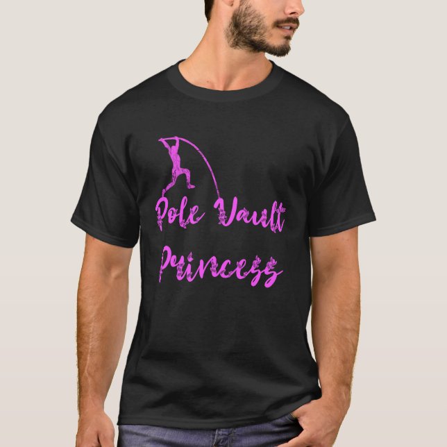 Pole Vault Princess Rod Jump Princess Springer T-Shirt (Vorderseite)