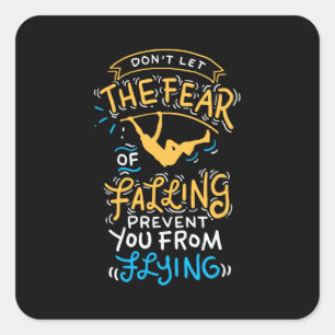 Pole Vault Quadratischer Aufkleber