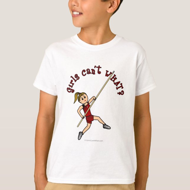 Pole Vault - Rot (hell) T-Shirt (Vorderseite)