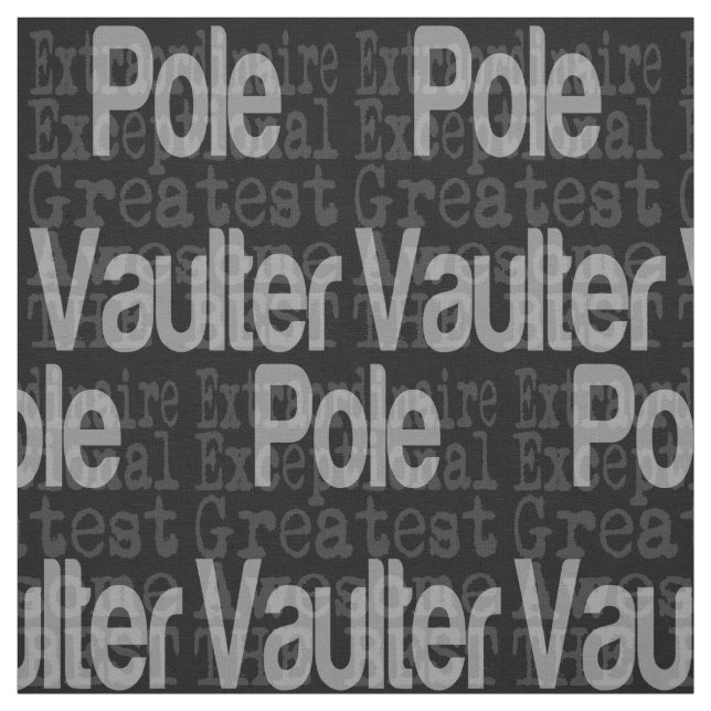 Pole Vaulter Extraordinaire Stoff (Muster)