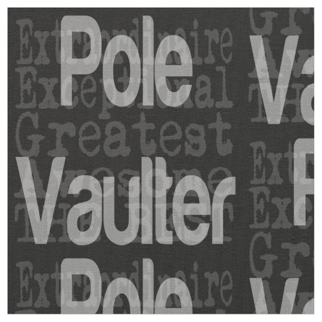 Pole Vaulter Extraordinaire Stoff (Nahaufnahme)