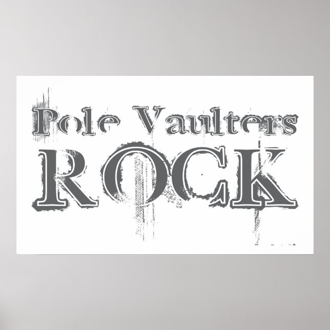 Pole Vaulters Rock Poster (Vorne)