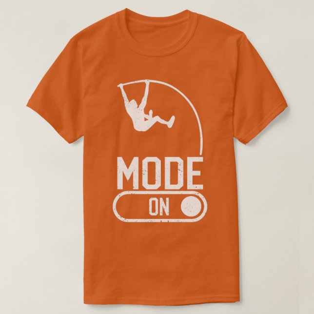 Pole Vaultierpole-Sprungmodus O T-Shirt (Design vorne)