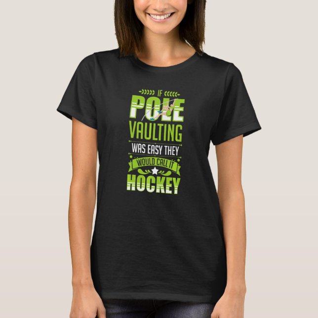 Pole Vaulting Anfänger Vault Jumping Trainer Vault T-Shirt (Vorderseite)