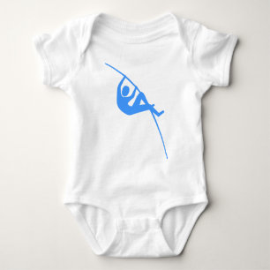 Pole Vaulting - Baby Blue Baby Strampler