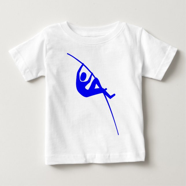 Pole Vaulting - Blau Baby T-shirt (Vorderseite)