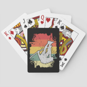 Pole Vaulting Design für einen Pole Vaulter Spielkarten