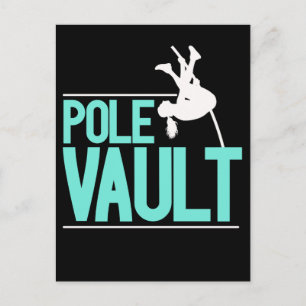 Pole Vaulting Girl Pole Vaulter Postkarte