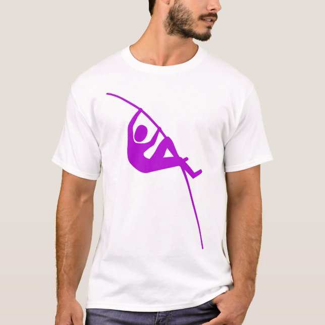 Pole Vaulting - Lila T-Shirt (Vorderseite)