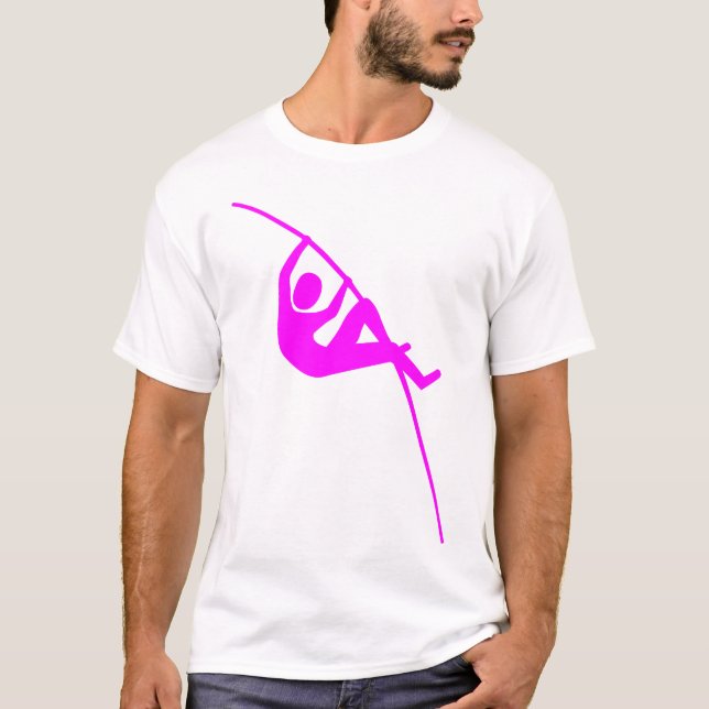 Pole Vaulting - Magenta T-Shirt (Vorderseite)