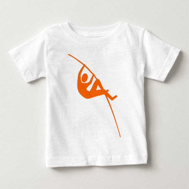 Pole Vaulting - Orange Baby T-shirt (Vorderseite)