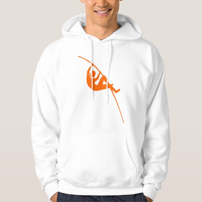 Pole Vaulting - Orange Hoodie (Vorderseite)