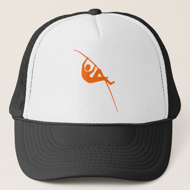 Pole Vaulting - Orange Truckerkappe (Vorderseite)