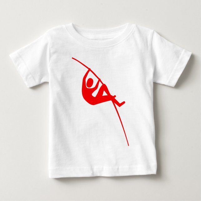 Pole Vaulting - Rot Baby T-shirt (Vorderseite)