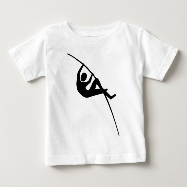 Pole Vaulting - Schwarz Baby T-shirt (Vorderseite)