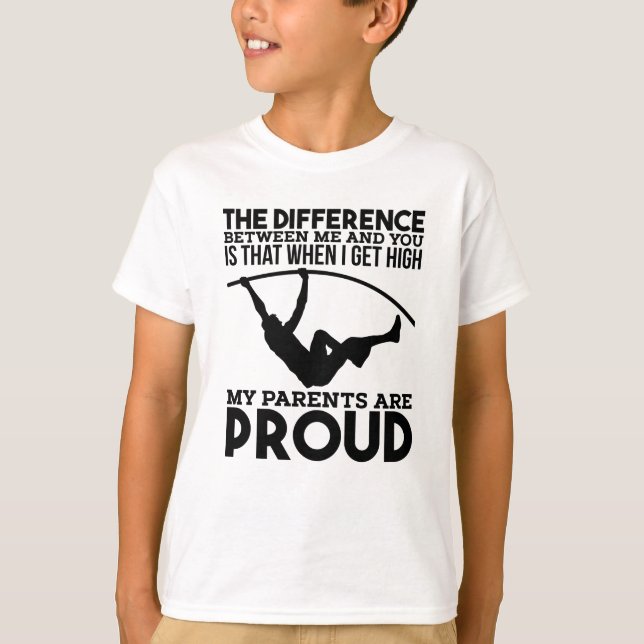 Pole Vaulting Sport T-Shirt (Vorderseite)