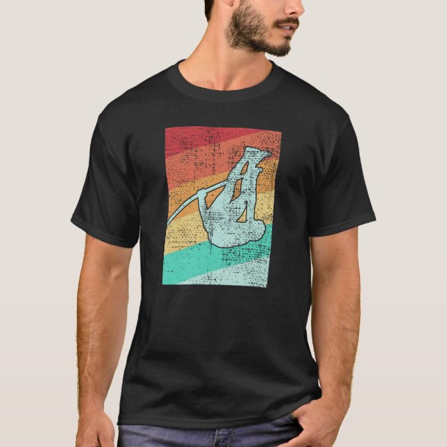Pole Vaulting Vintag Retro T-Shirt (Vorderseite)